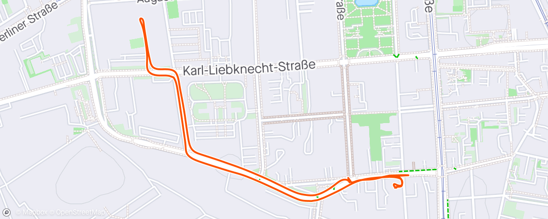 Mappa dell'attività Cottbus Fahrt