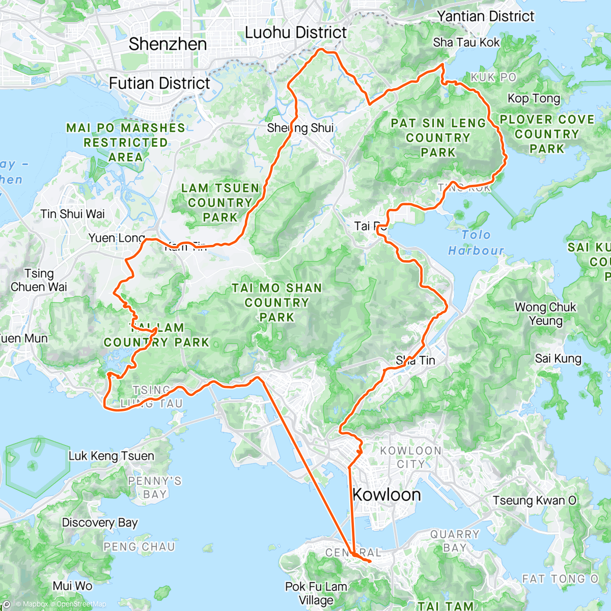 Map of the activity, Hot, wet GT