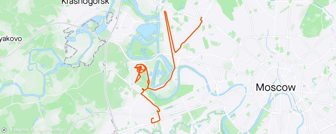 Map of the activity, office home ride + 2 laps