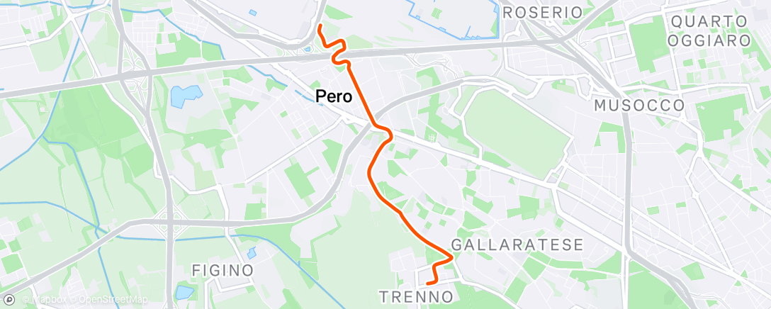 Map of the activity, Giro mattutino