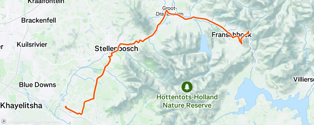 Map of the activity, Morning Ride