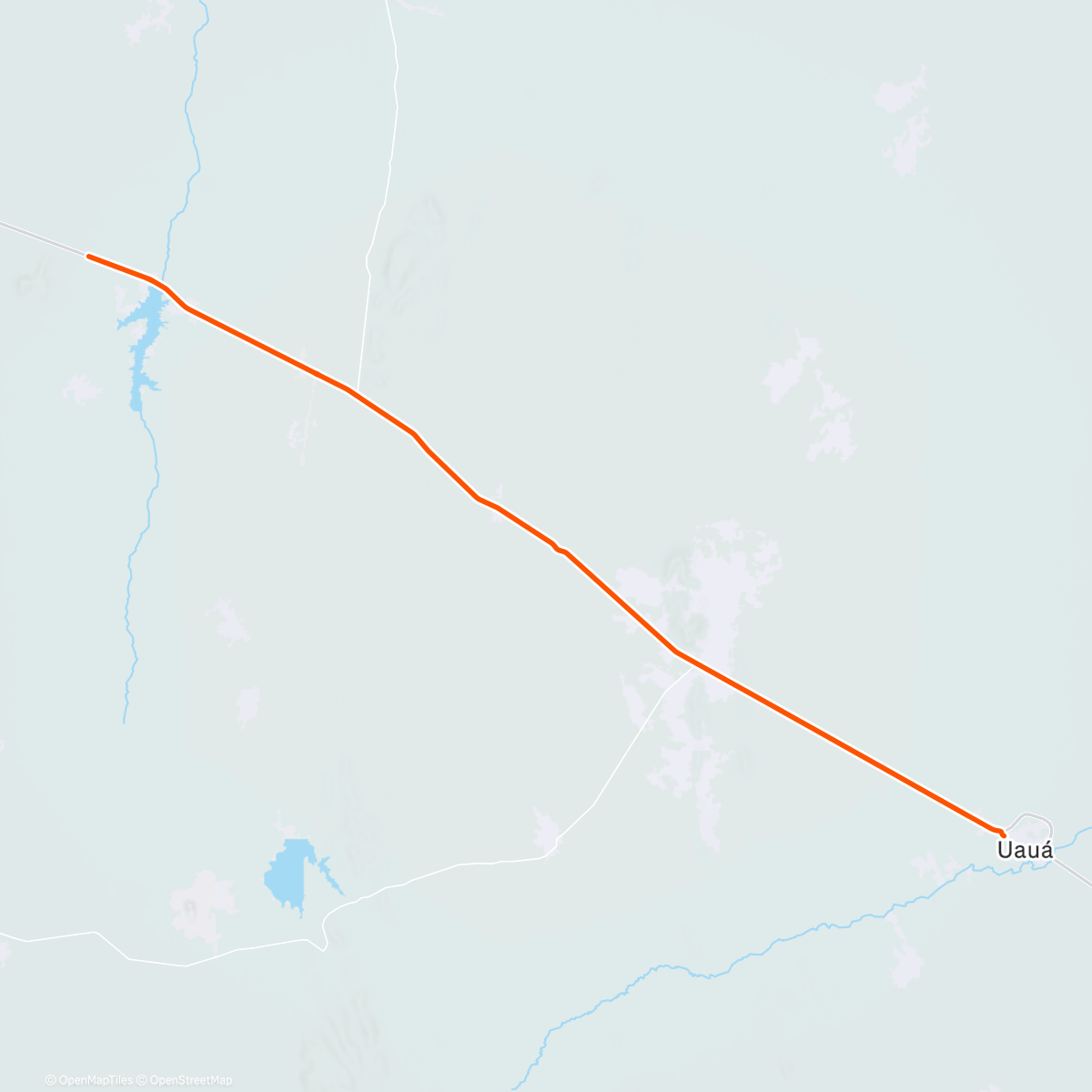 Map of the activity, Volta de bicicleta matinal