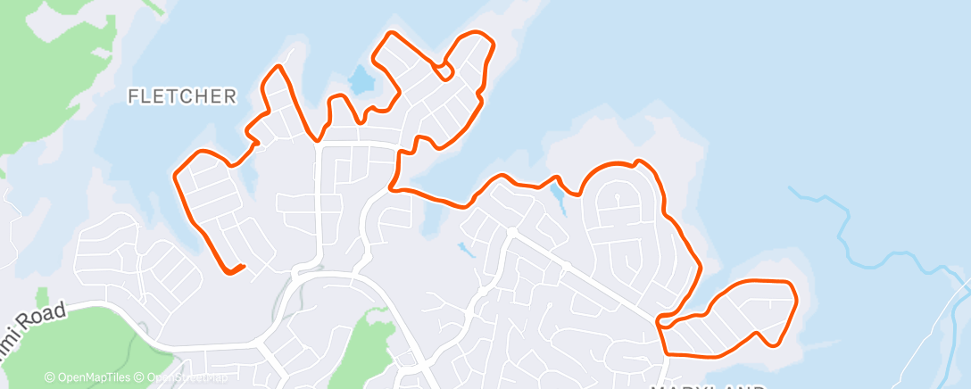 Peta aktivitas, Morning Run