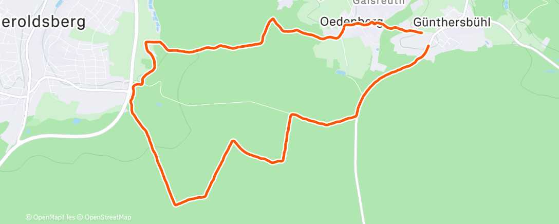 Map of the activity, Schneetrail-Lauf  bei minus 8 Grad ❄️🧊🏃☃️☃️