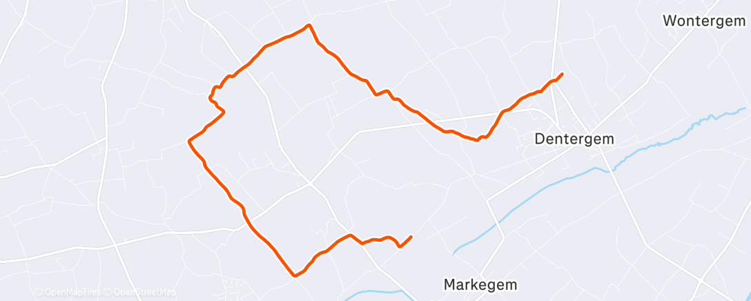Map of the activity, Namiddagloop
