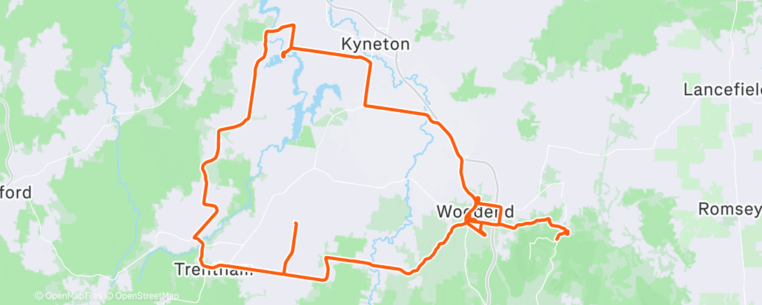 Map of the activity, VO2s for Christmas 🎅