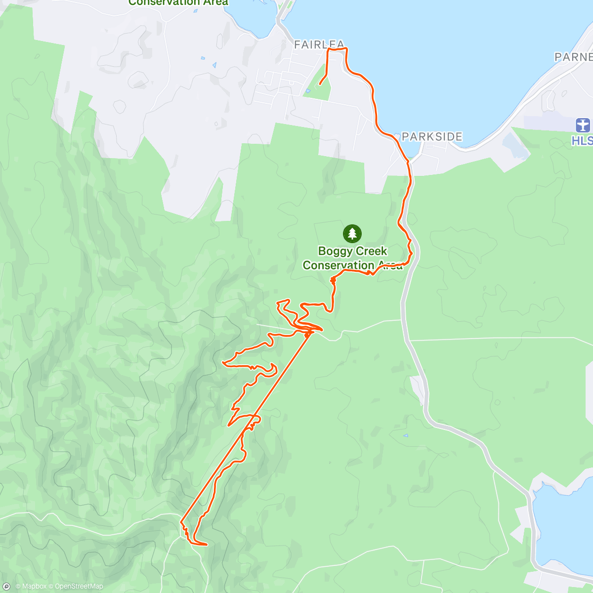 Map of the activity, Morning Ride