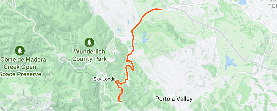 Map of the activity, Afternoon Ride