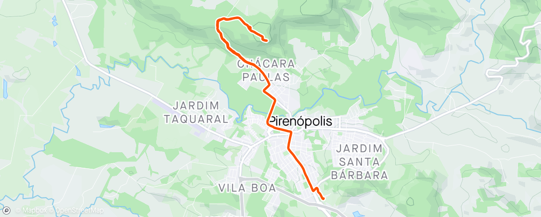 「Caminhada vespertina」活動的地圖
