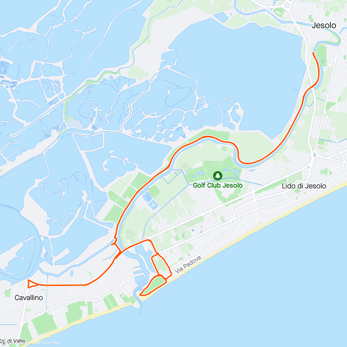 Map of the activity, Tourists on hotel bikes 🚲🦟