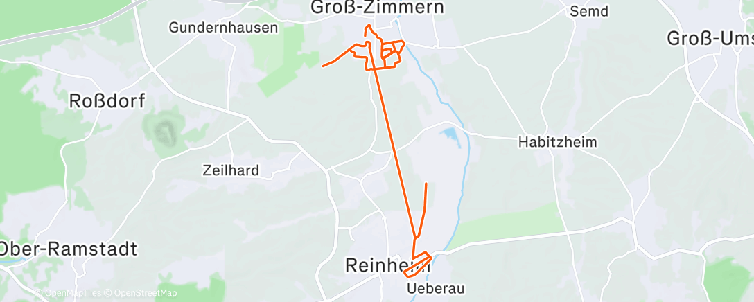 Map of the activity, Lauf am Nachmittag