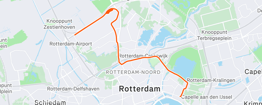 Map of the activity, Pedalata dell'ora di pranzo