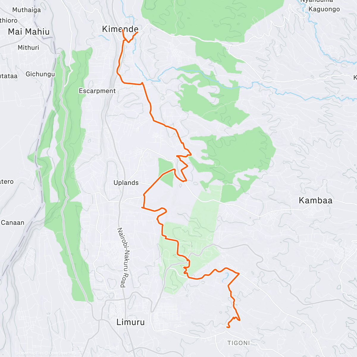 Map of the activity, Took a tumble.