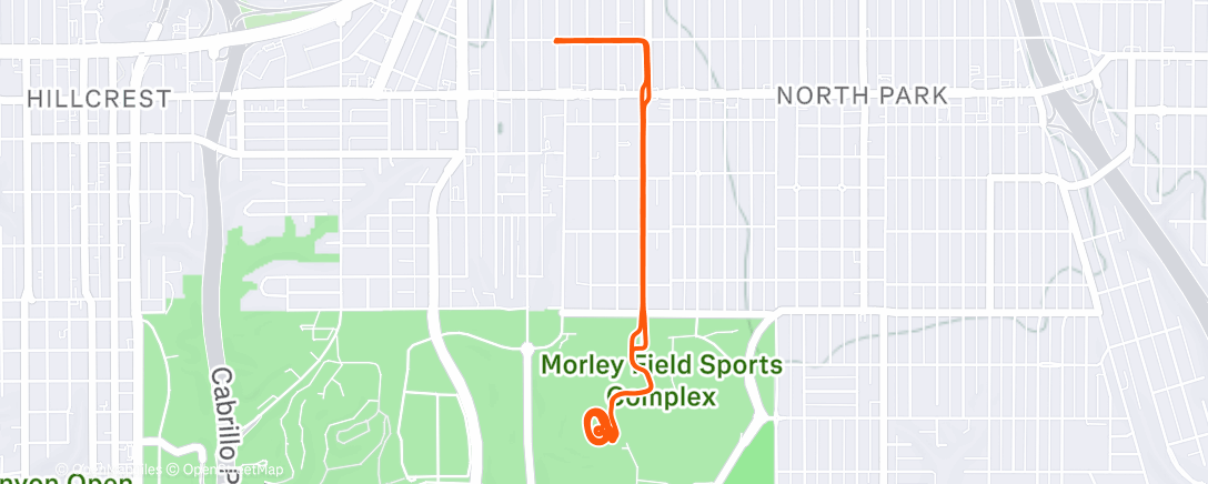 Map of the activity, recovery hop