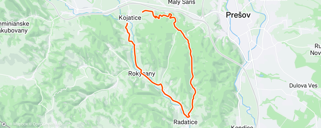 Map of the activity, Radatice lake