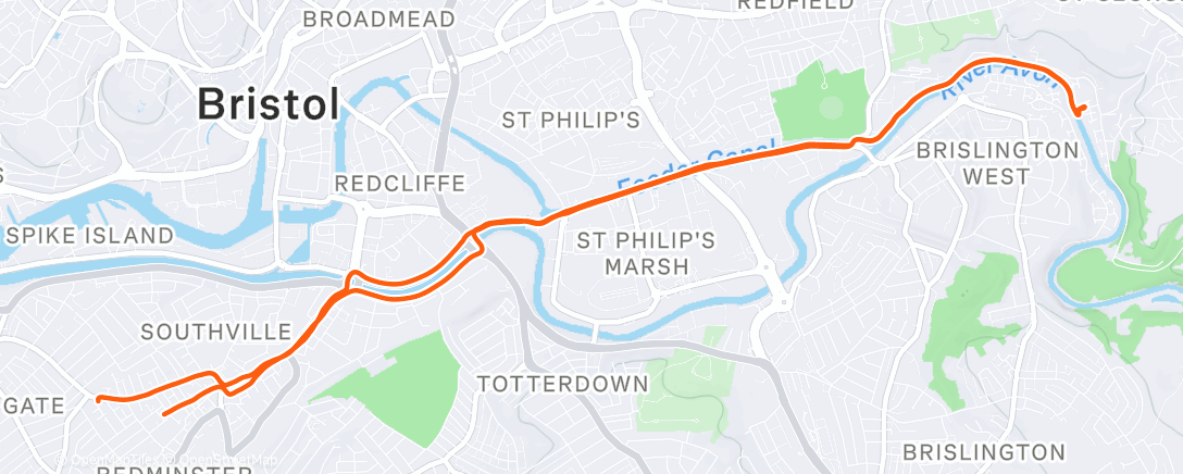 Map of the activity, Afternoon Ride