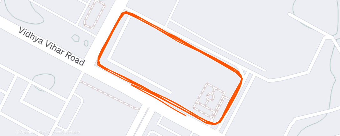 Map of the activity, Morning Run