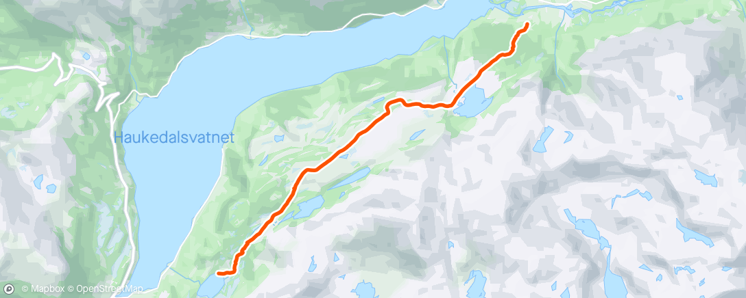 Map of the activity, Årskogsheia til Vindheim