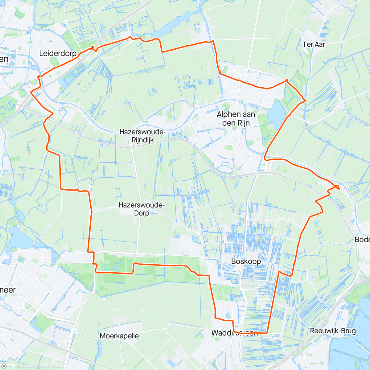 Map of the activity, Rondje Leiden
Net niet helemaal droog 🌦️