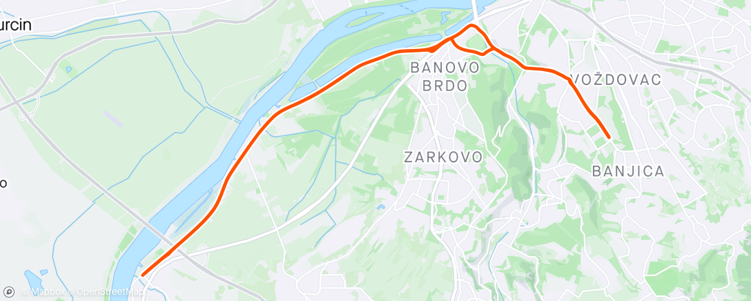 Map of the activity, Ostružnica