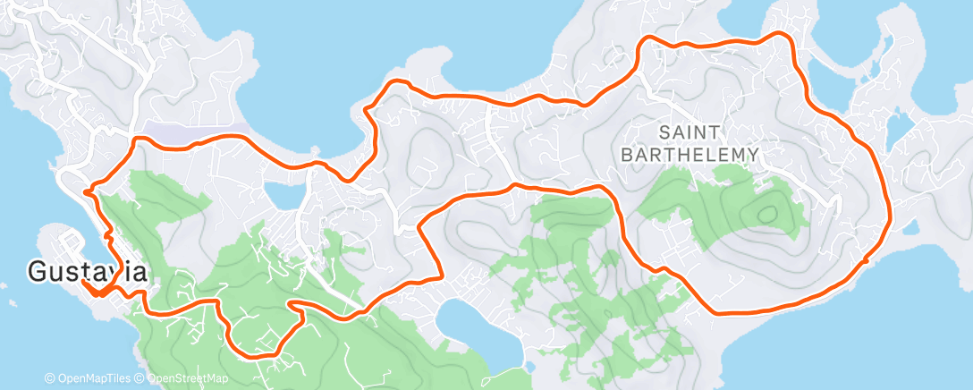 Map of the activity, Marche dans l'après-midi
