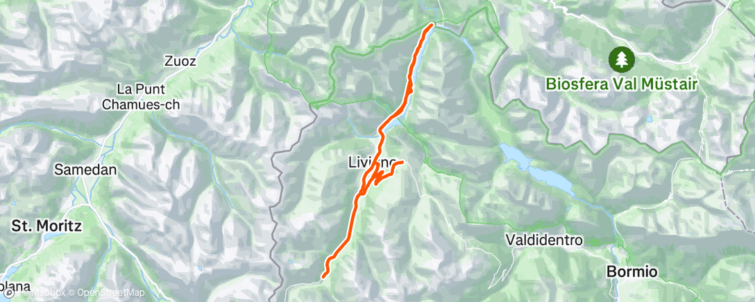 Map of the activity, Fahrt am Morgen