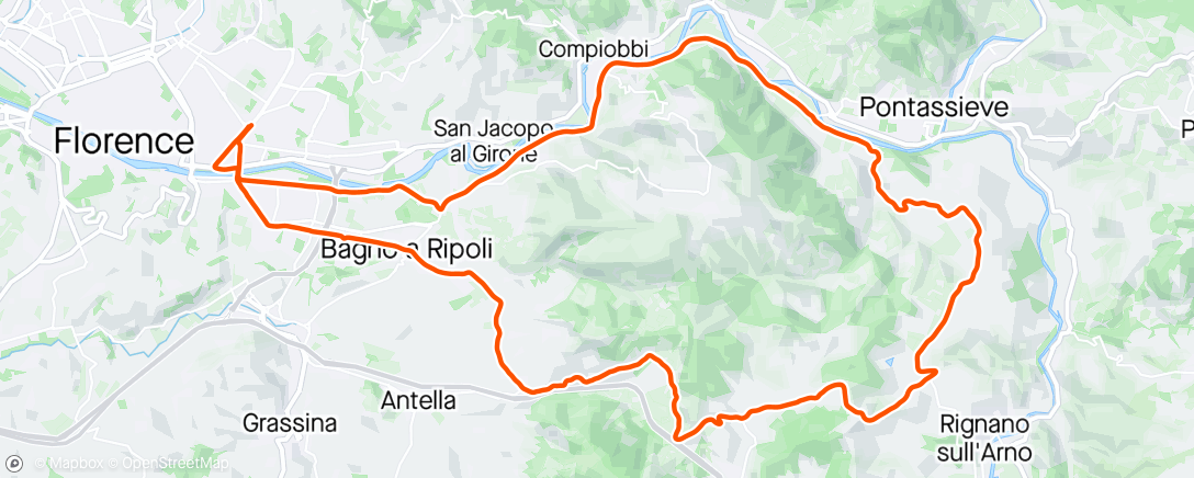 Map of the activity, Evening Spin