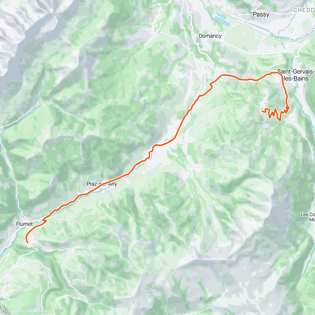 Map of the activity, Sortie Vélo de Route #107