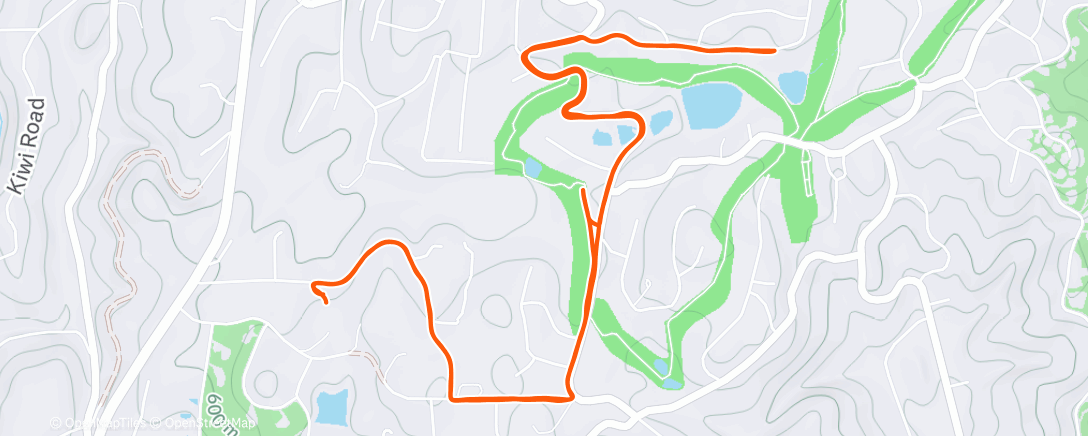 Карта физической активности (Afternoon Run)