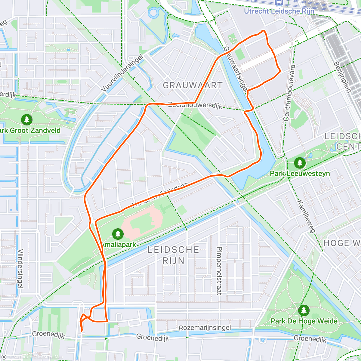 Karte der Aktivität „Namiddagwandeling”