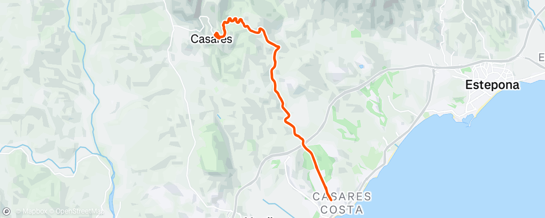 Map of the activity, Casares