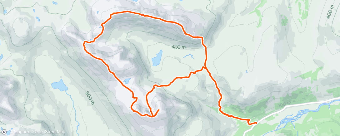 Map of the activity, Coire Lair Round