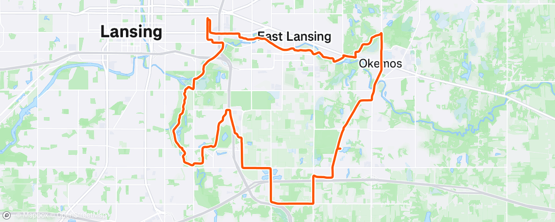Map of the activity, Morning Ride
