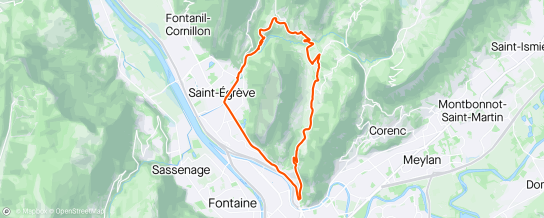 Map of the activity, En plein dans la grêle 🥶