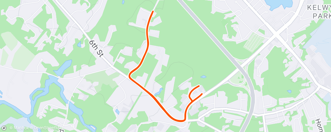 Map of the activity, 17:00 5K