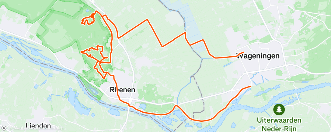 Map of the activity, Birthday ride! :)