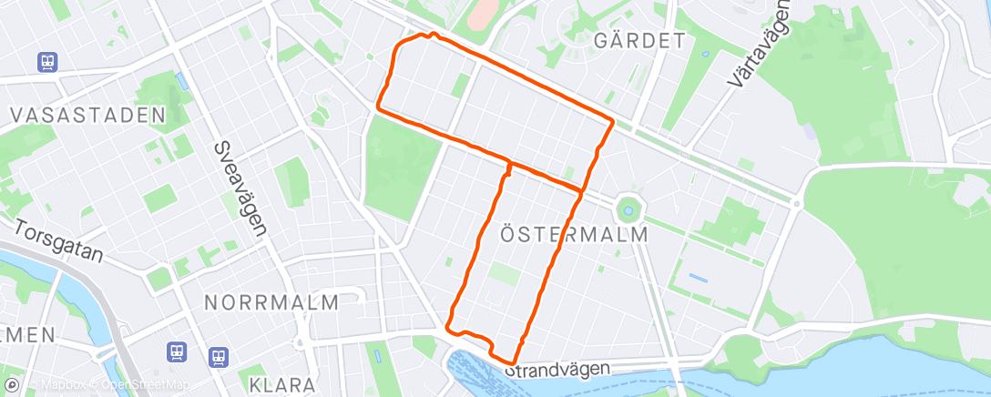 活动地图，Byløping Stockholm