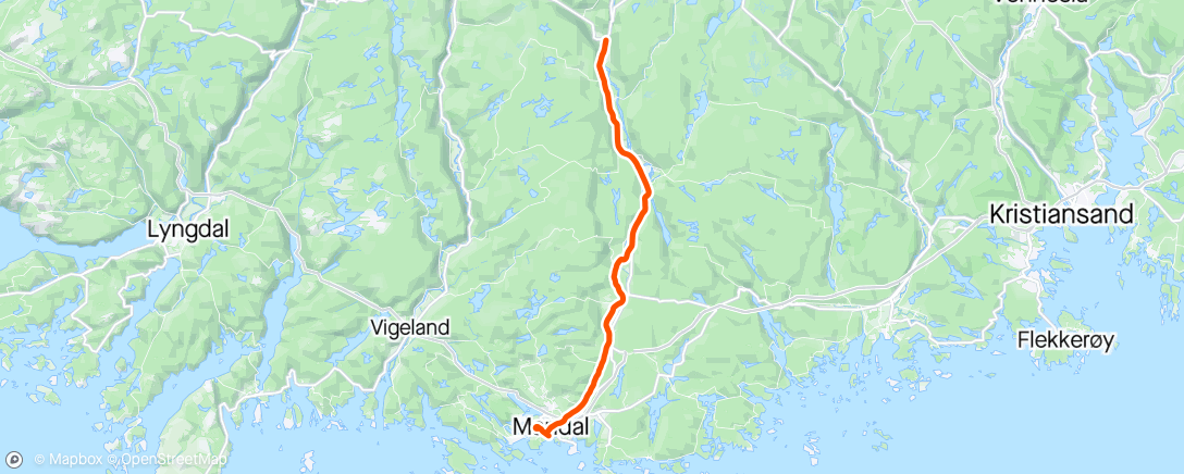 Map of the activity, På gamle veier med Lena.