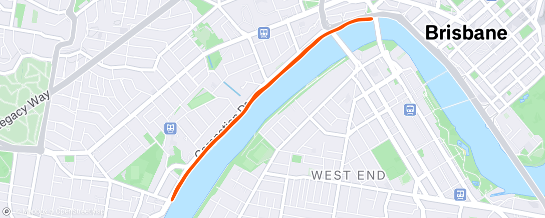 Map of the activity, W4D2 Easy Run