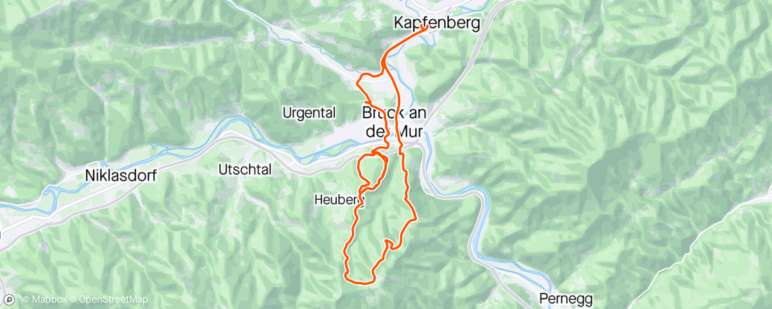 Map of the activity, Bruck mit Max
