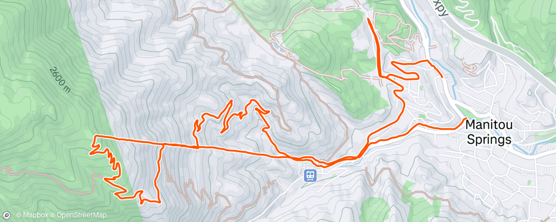 Map of the activity, Lunch Hike