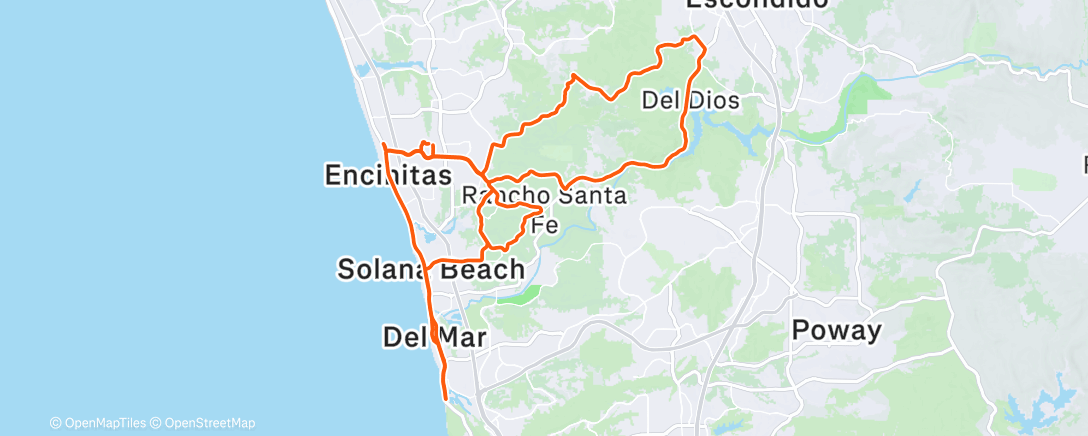 Map of the activity, Rancho & Elfin w/ Ando