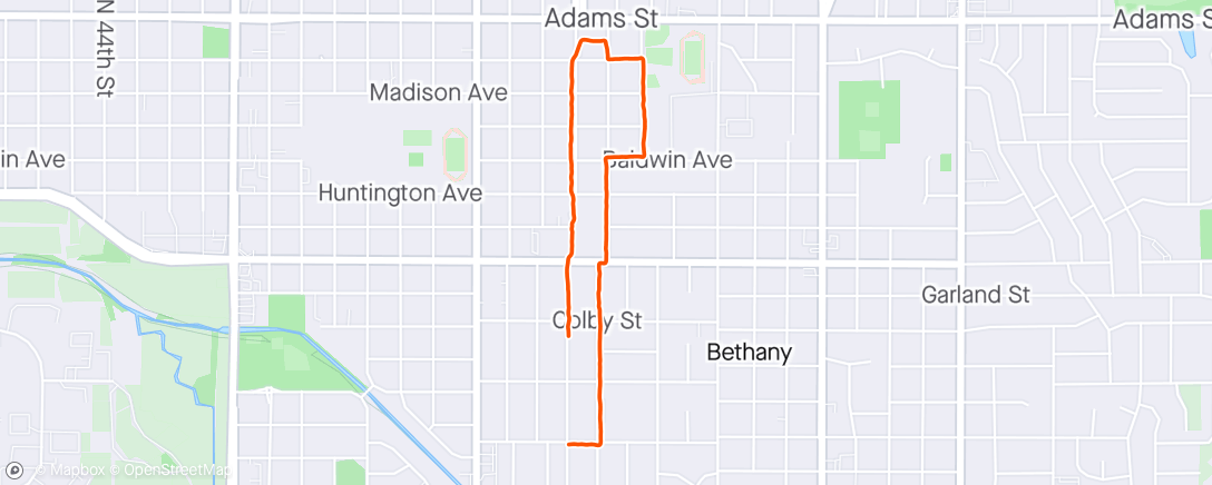 Mapa de la actividad (Afternoon Walk)
