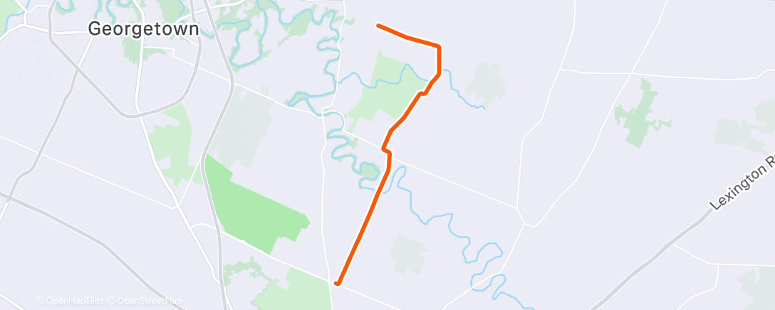 Карта физической активности (ROUVY - Mt. Horeb Pike | Fayette County | Kentucky | USA)