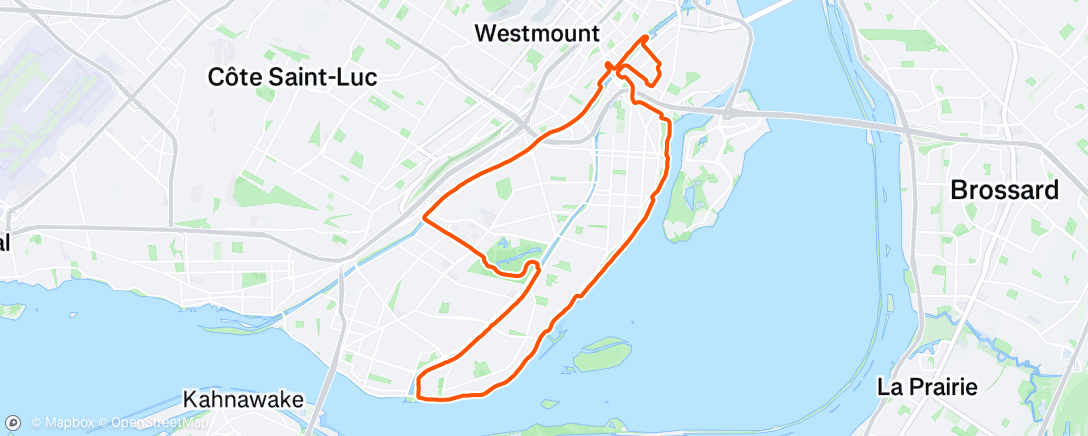 Map of the activity, Showing Parts of Montréal to Montréal Friends