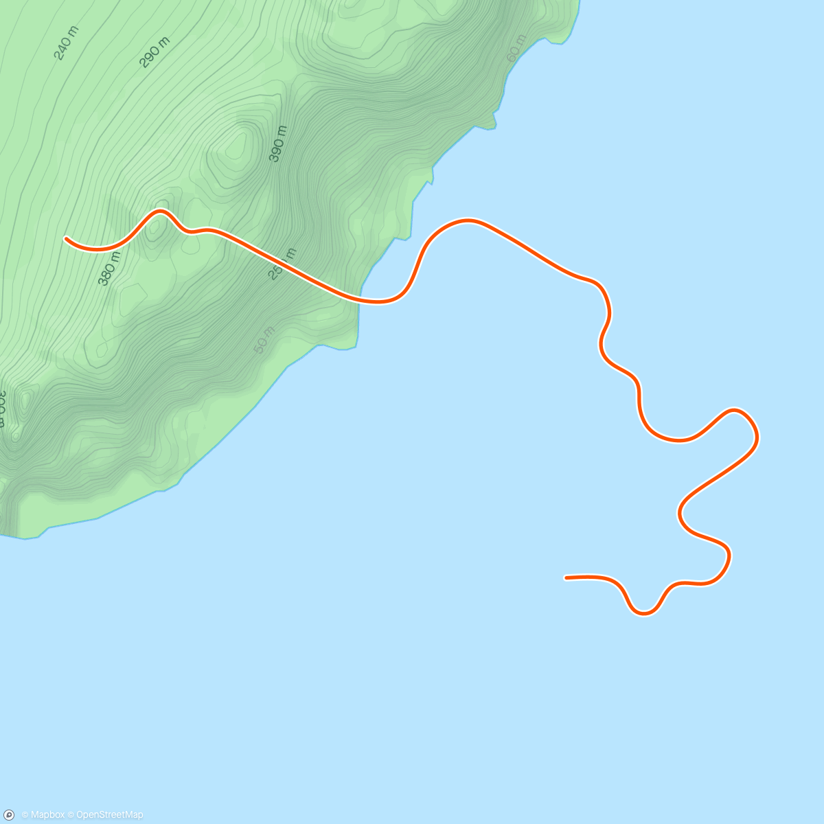 Carte de l'activité Zwift - Going Coastal in Watopia
