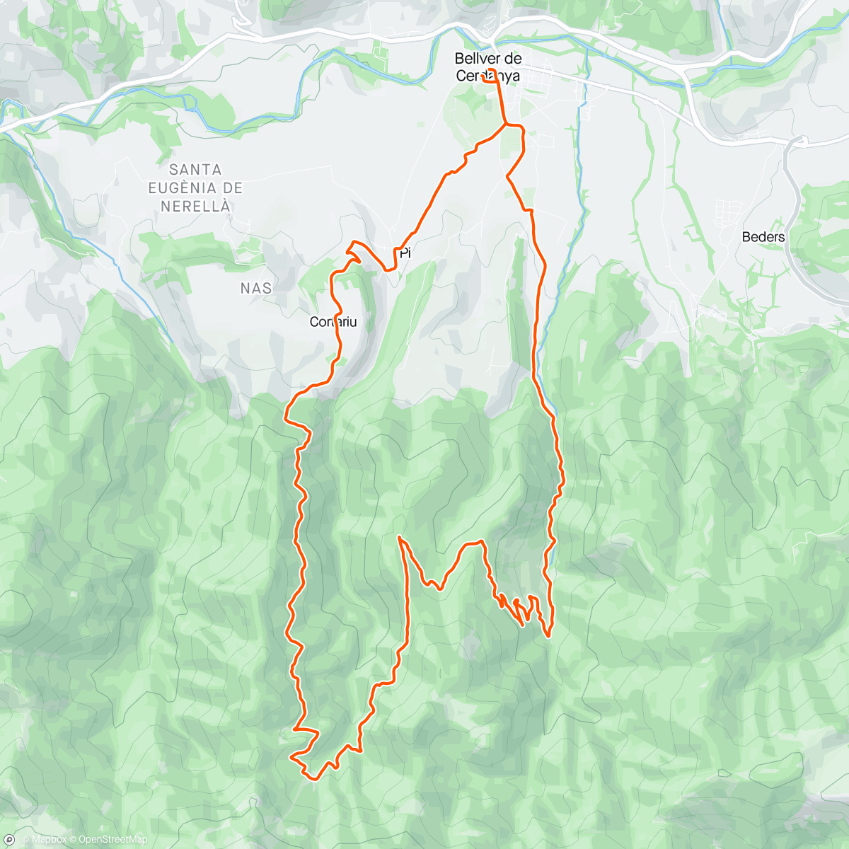 Map of the activity, Ingla + Gonec