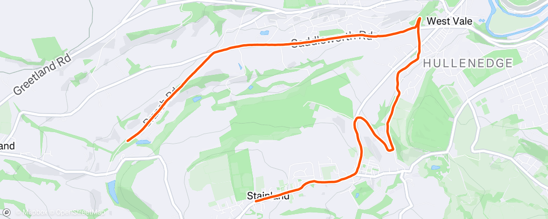 Map of the activity, Run