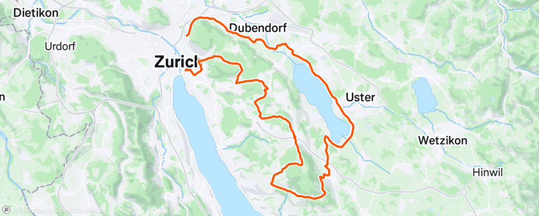 Map of the activity, Ausdauer/Endurance 60-75% @ HFmax 120'