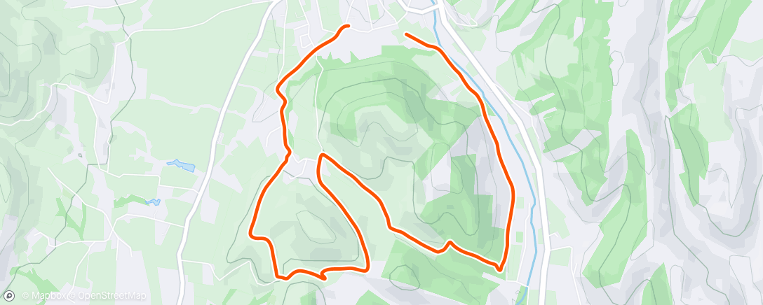 Map of the activity, Trail le matin